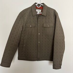 Men's Quilted Green Jacket
